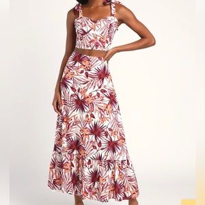 NWT - LuLu’s medium 2 piece set - vacation - dress - skirt - DONATING BY EOW